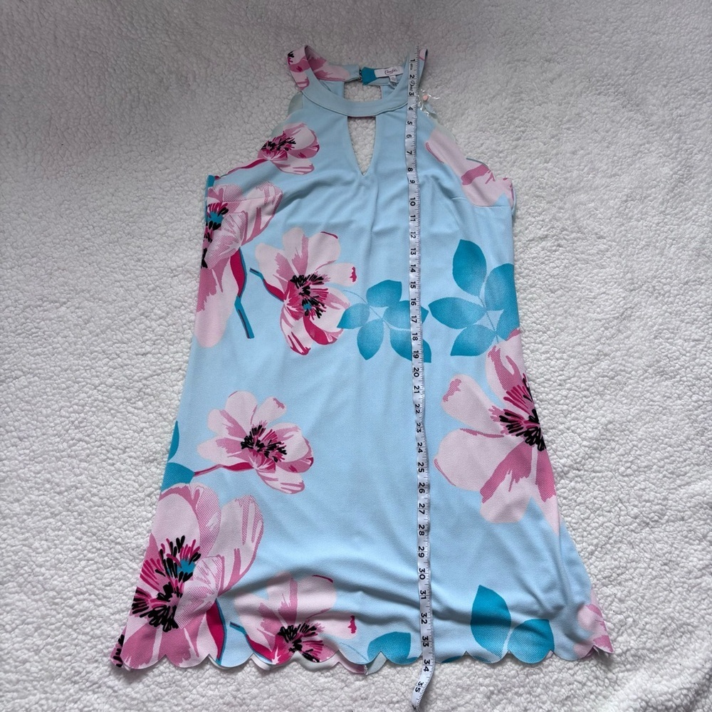 NWT Candie's Light Blue and Pink Floral Dress size Medium - Picture 8 of 8